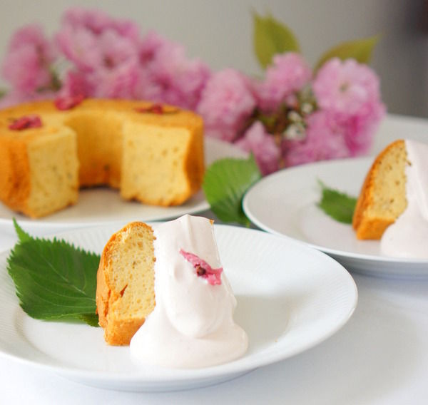 ココナッツオイルで桜餡シフォンケーキ My Happy Time