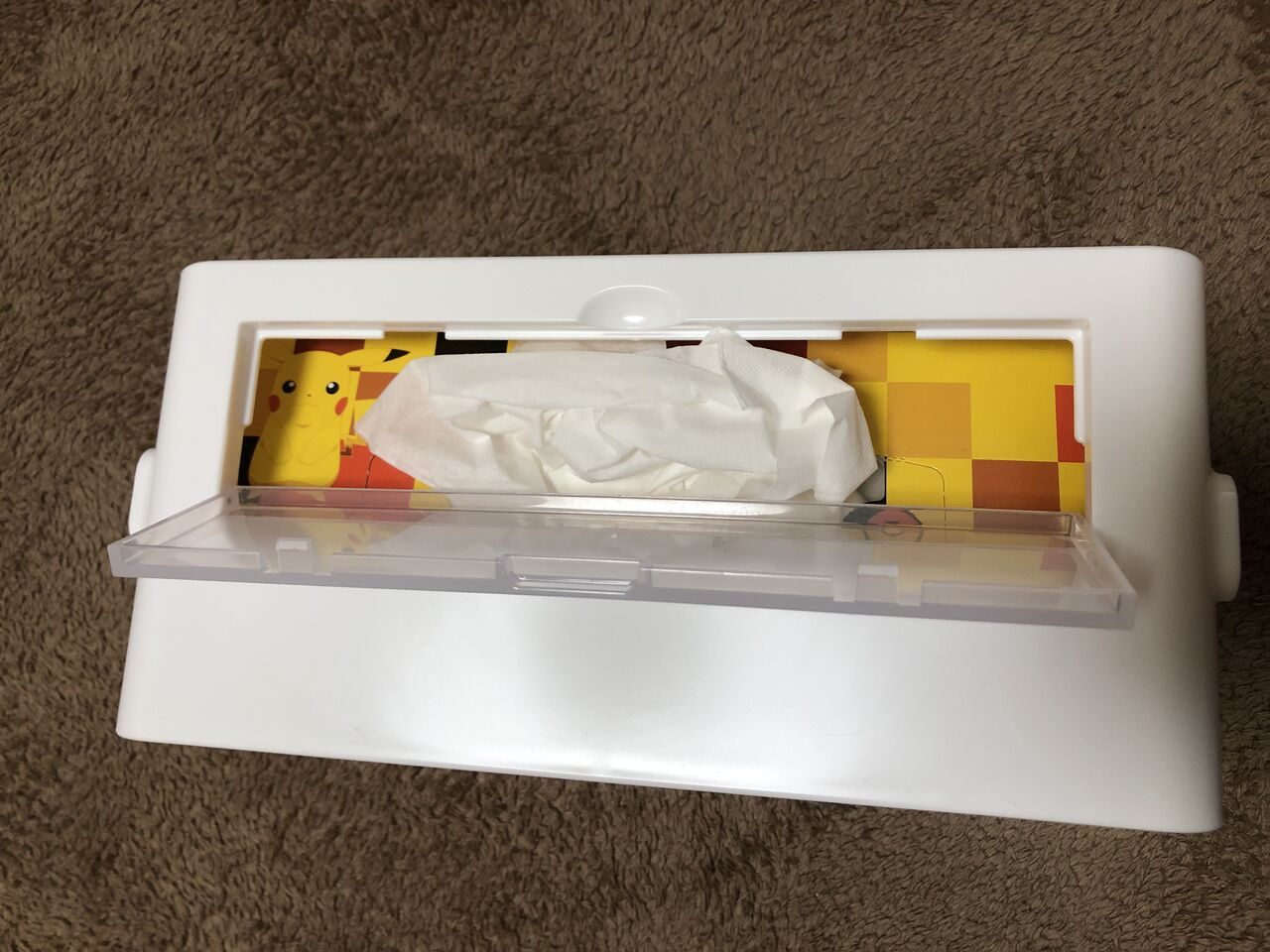 ティッシュいたずら防止策 かゆいところに手が届かん