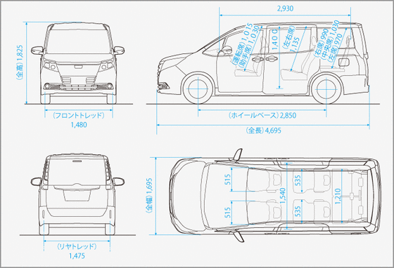 NOAH車体サイズ