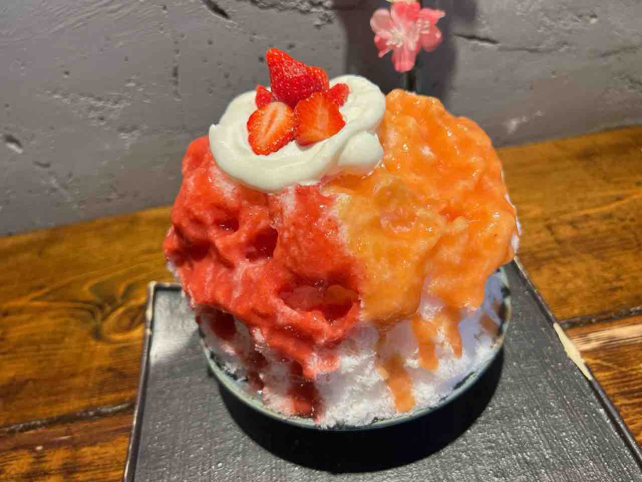 TokyoShaveIce ネコゴオリnecogoori すももといちごのかき氷@大森