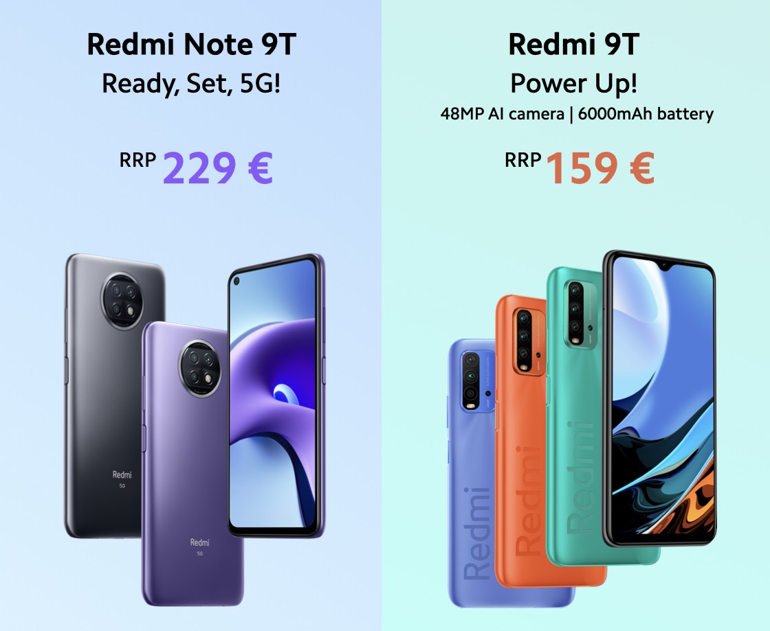 Xiaomi､低価格の新型スマホ｢Redmi Note 9T｣と｢Redmi 9T｣をグローバル向けに発表 : 理想ちゃんねる