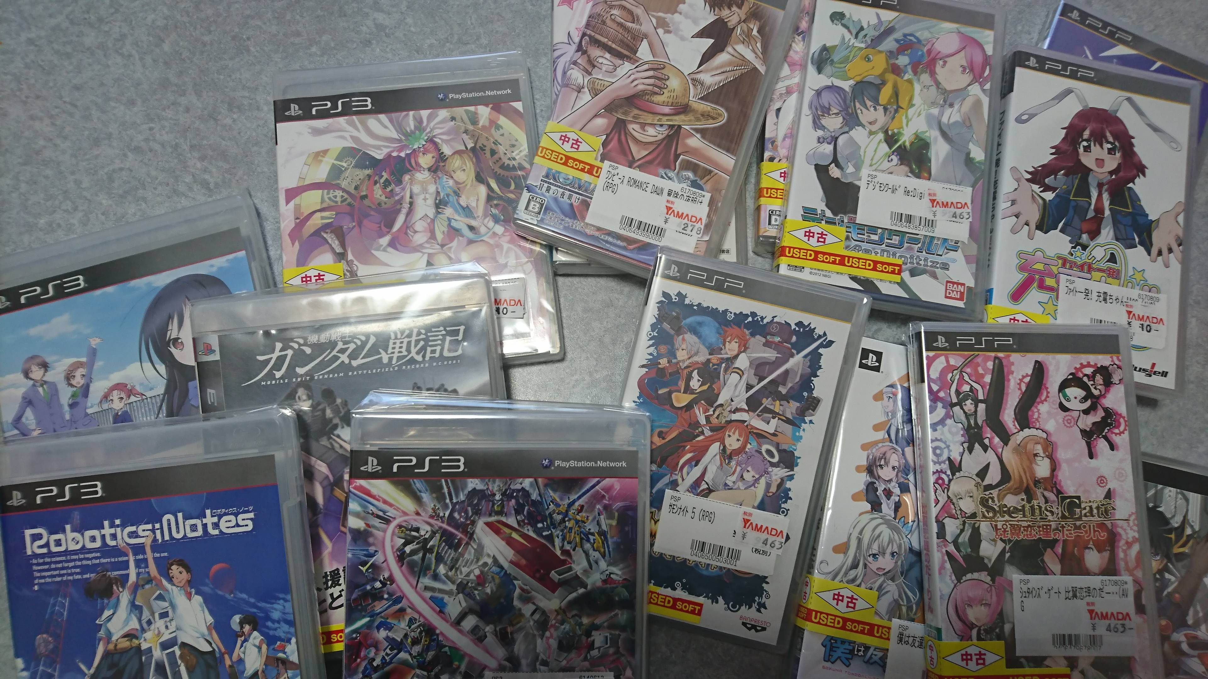 ヤマダ電機でpspとps3のソフトが10円で投げ売りされてたから爆買いしてきたｗｗｗｗｗｗｗｗｗ ろいアンテナ