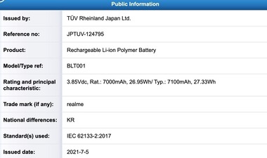 Realme-BLT001-TUV