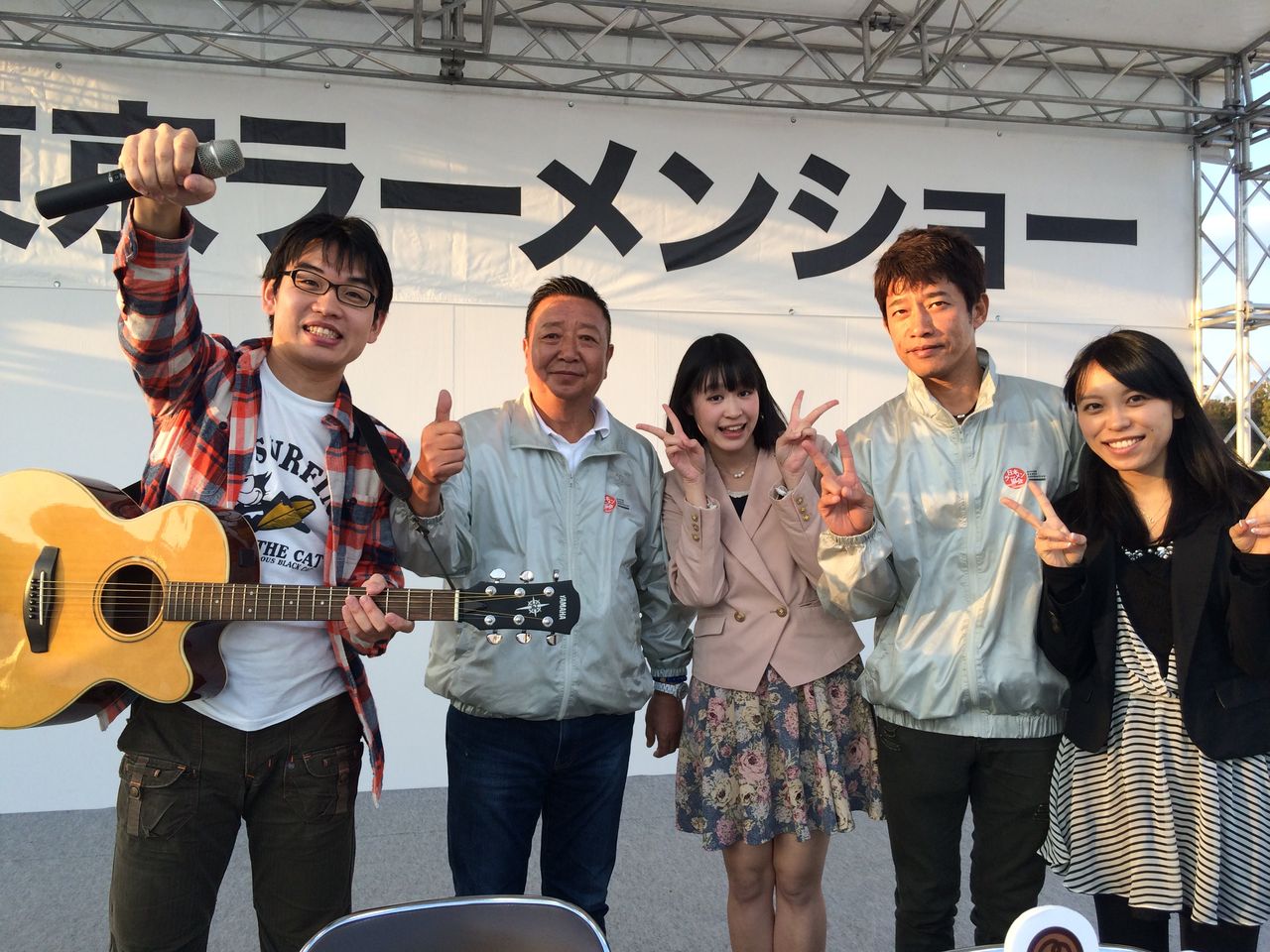 東京ラーメンショー会場より生中継 ちばき屋 千葉憲二さん せたが屋 前島司さん ワンリルキス森千早都ちゃんと明日のラーメン界を語る 今3時 第114回 隊長日誌 ラーメンミュージシャン井手隊長の日記