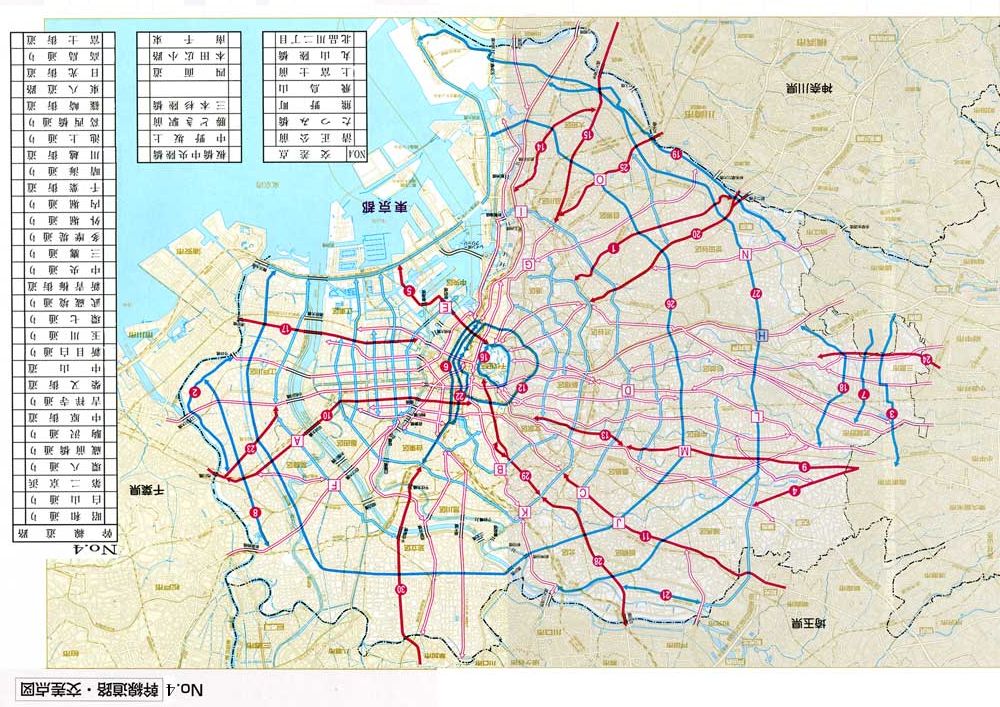 地図を丸暗記する まず道の形で丸暗記する 東京 タクシー地理試験 一問一答 交差点 埼玉