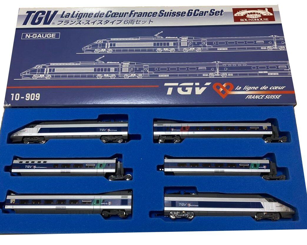 TGV La Ligne de Coeur 6両セット Nゲージ KATO のTGV フランス.スイスタイプ 6両セット2 : 鉄道模型おもちゃ倶楽部
