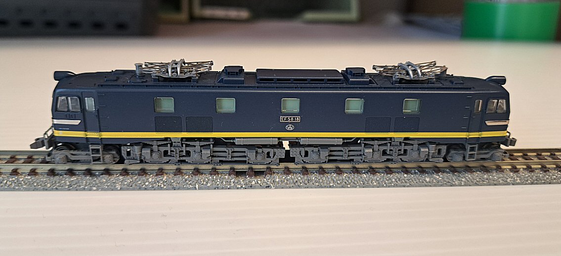 Nゲージ　EF58 客車セット KATO Nゲージ鉄道模型誕生40周年記念 EF58 試験塗装機4両