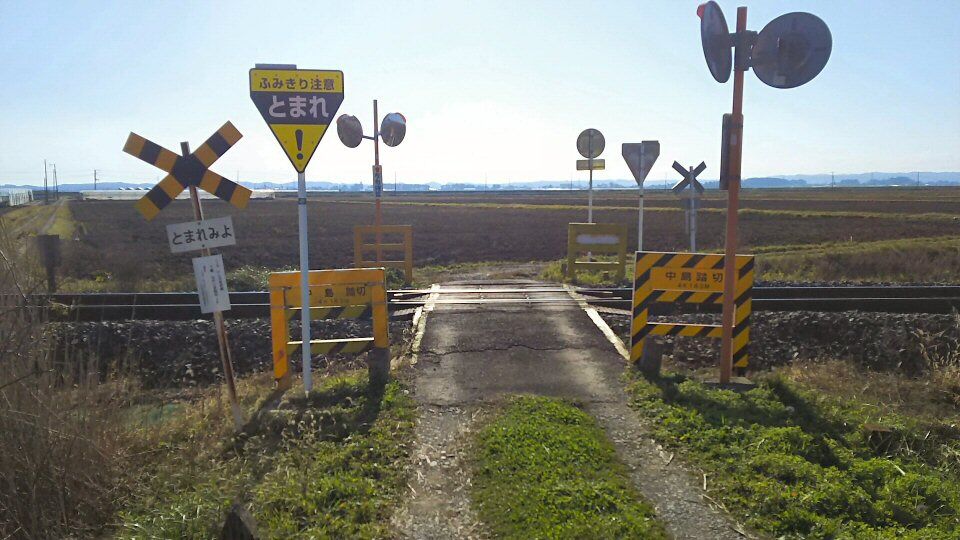 石巻線の踏切から8 第4種中島踏切 仮想鉄道塗り絵道場 石巻線の踏切から8 第4種中島踏切 仮想鉄道塗り絵道場