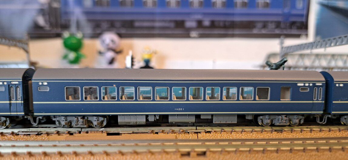 EF58青大将牽引20系寝台客車7編成上り2 : 鉄道模型おもちゃ倶楽部