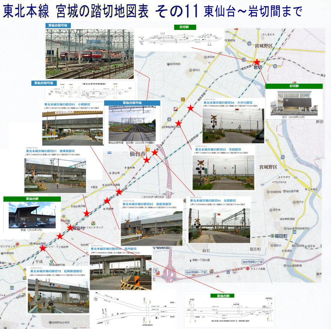 東北本線宮城の踏切地図索引その11 仮想鉄道塗り絵道場 東北本線宮城の踏切地図索引その11 仮想鉄道塗り絵道場