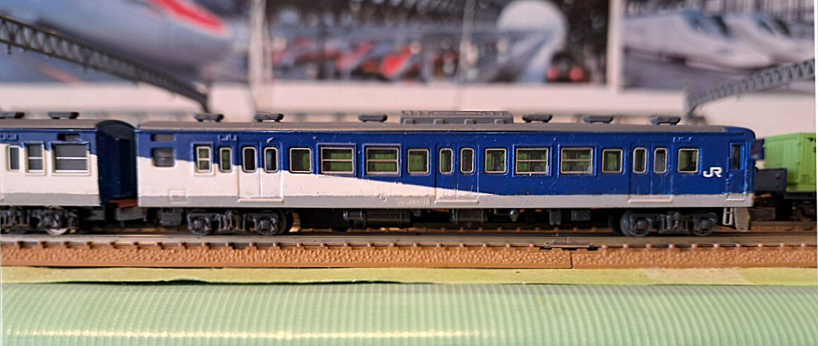 【A0511】455系 仙山色 ６両セット 455系仙山線色「SENZAN LINE」自作3両編成の続き : 鉄道模型おもちゃ倶楽部