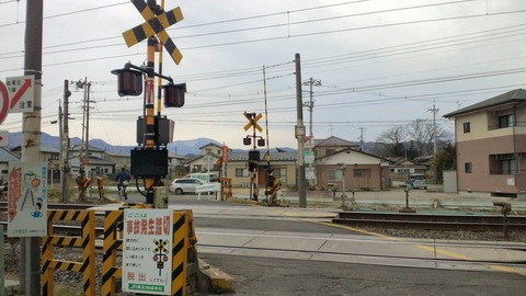 東北本線郡山踏切X2方向2
