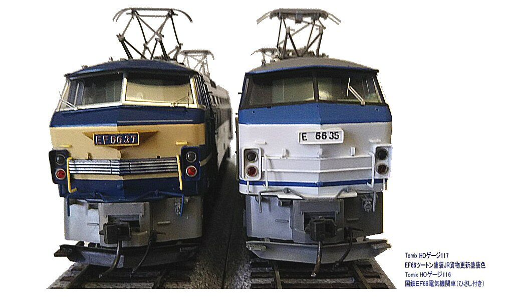 フラワープリント TOMIX HO-117 JR EF66形電気機関車(JR貨物更新車