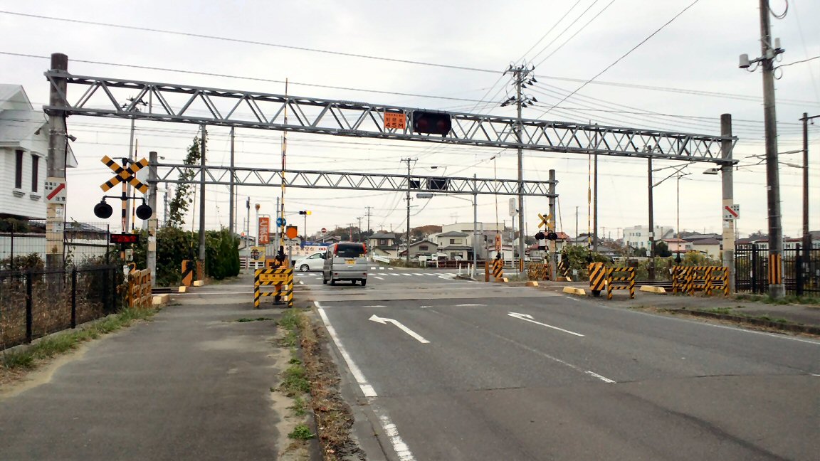 東北本線宮城の踏切100 明神踏切 仮想鉄道塗り絵道場 東北本線宮城の踏切100 明神踏切 仮想鉄道塗り絵道場