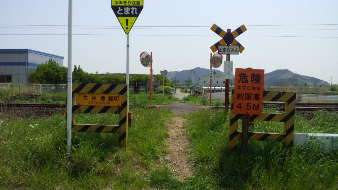 東北本線宮城の踏切39 大谷地踏切 仮想鉄道塗り絵道場 東北本線宮城の踏切39 大谷地踏切 仮想鉄道塗り絵道場