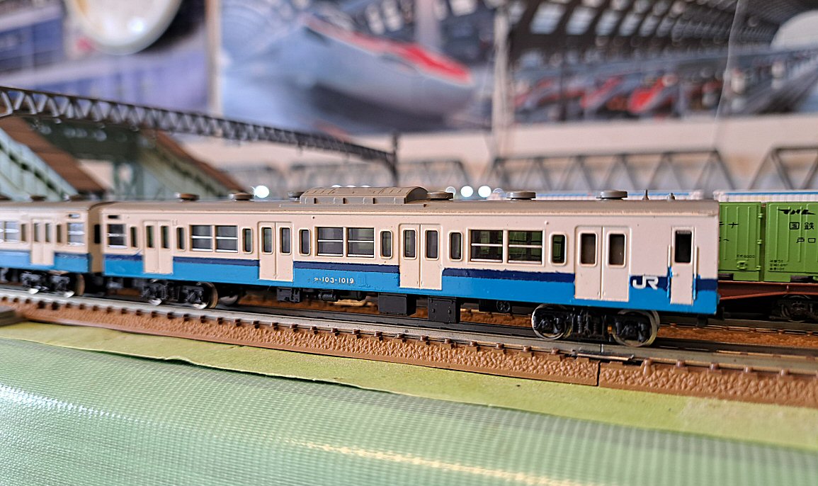 103系仙石線快速旧塗装うみかぜ号自作車両 : 鉄道模型おもちゃ倶楽部
