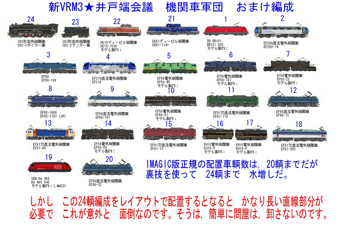 新VRM3★井戸端会議 : 24輌編成配置完了!