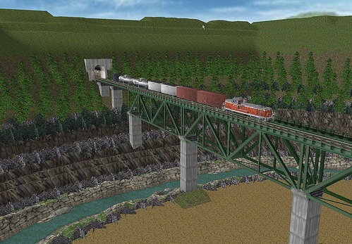 鉄道模型ジオラマ参考レイアウト図4