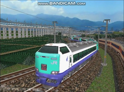 越河レイアウト特急シリーズ24-485系3000番白鷹2