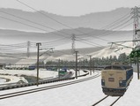 奥中山大カーブ春夏秋冬583系8