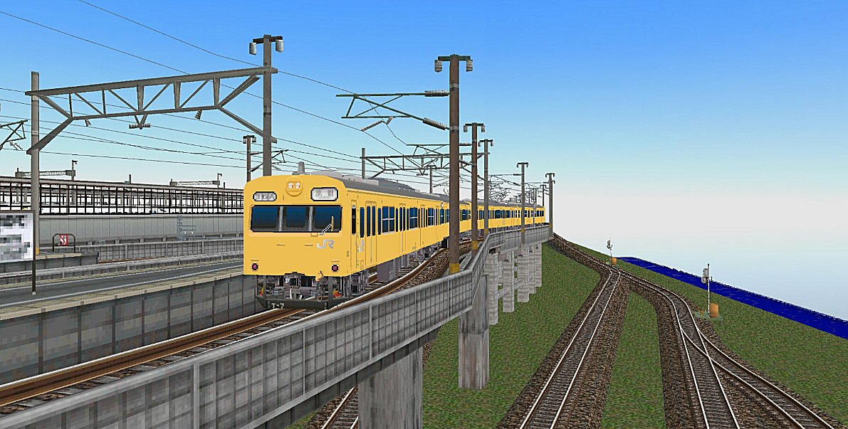 103系JR関西圏低運転台カナリア色 : 新VRM3☆井戸端会議
