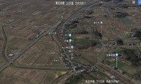 東北本線越河駅航空写真東京方向1
