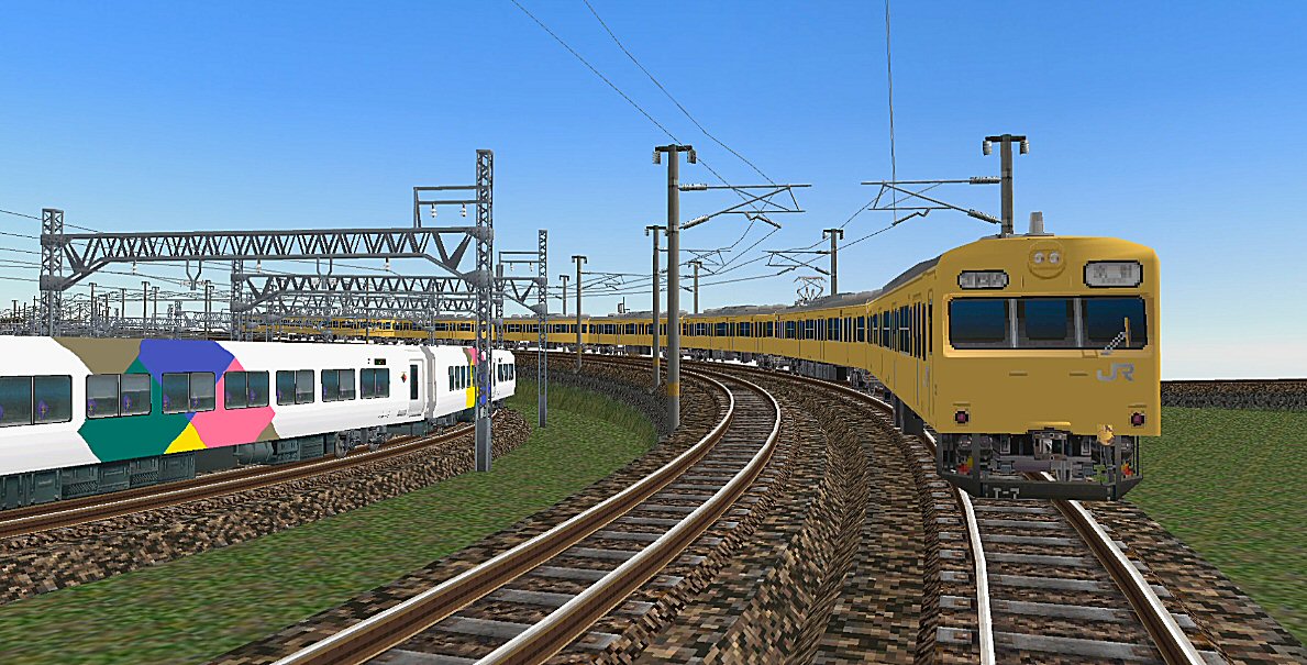 103系JR関西圏低運転台カナリア色 : 新VRM3☆井戸端会議