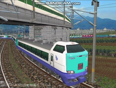 越河レイアウト特急シリーズ24-485系3000番白鷹4