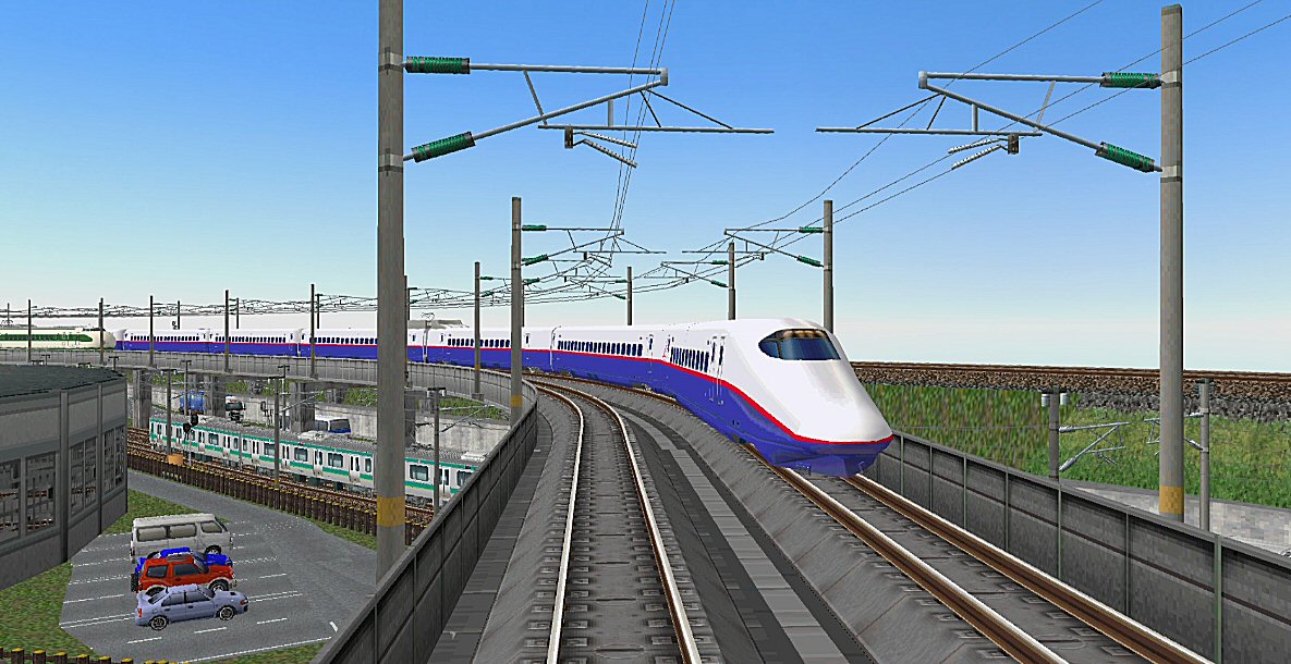 KATO E2系新幹線「あさま」8両フル編成 E2系1000番長野新幹線あさま8両編成 : 新VRM3☆井戸端会議