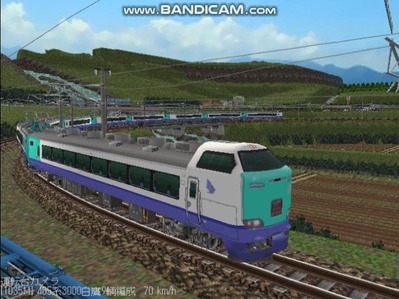 越河レイアウト特急シリーズ24-485系3000番白鷹5