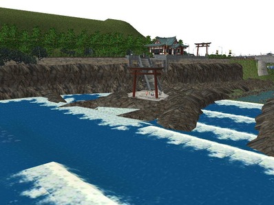 5編成並走見張線海岸線岩礁17