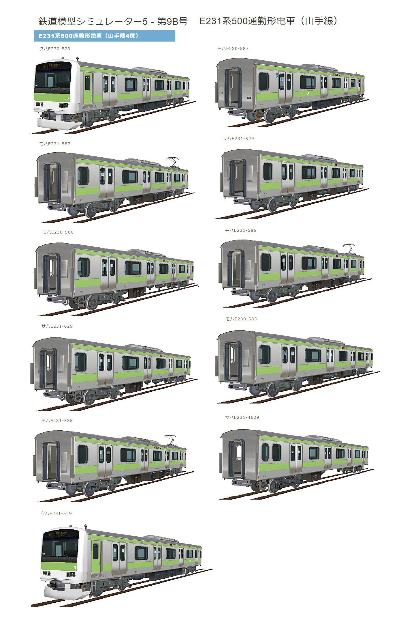 鉄道　Ｅ231系訓練資料 鉄道 E231系訓練資料 鉄道 E231系訓練資料 鉄道 E231系訓練資料
