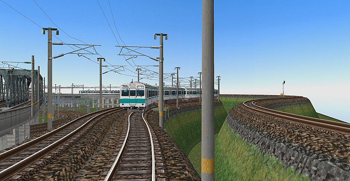 103系1000番台貫通扉東西線シルバー緑帯色 : 新VRM3☆井戸端会議