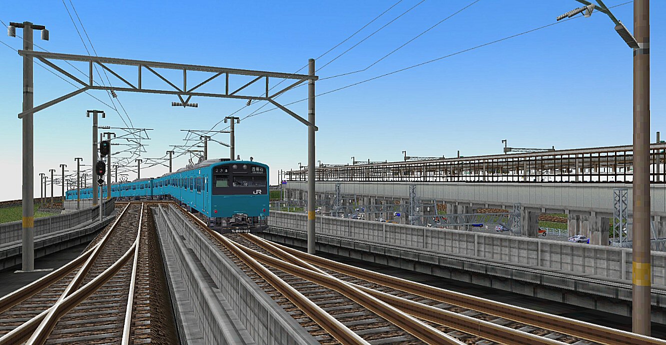 鉄道写真 青白いトーン 高品質印刷 鉄道写真 青白いトーン 高品質印刷 鉄道写真 青白いトーン 高品質印刷