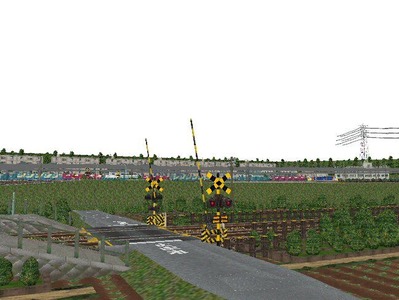 5編成並走見張分線A駅踏切8