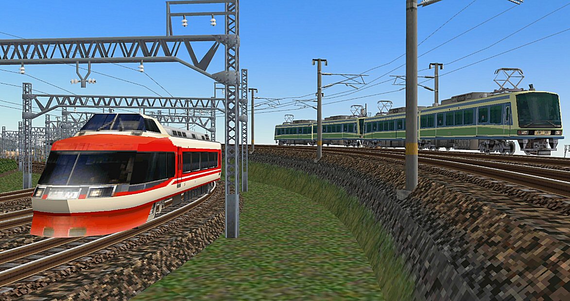 小田急ロマンスカ—LSE7000形（新塗装） 小田急ロマンスカー7000形LSE新塗装色から : 新VRM3☆井戸端会議