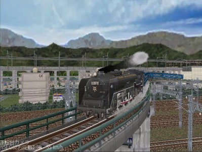 越河レイアウトカメラ切替ローカル見張線C62-3