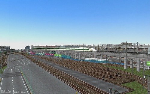 Tomix改造レイアウトのコンテナ貨物ヤード製作後6