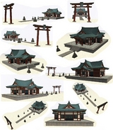 VRM3版神社部品2
