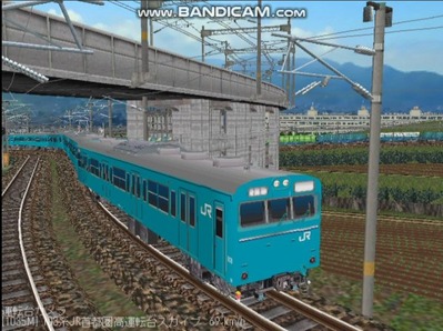 越河レイアウト103シリーズ99-103系JR高運転台スカイブルー色首都圏5