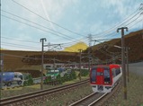 奥中山大カーブ秋景色253系3