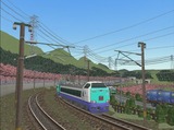 奥中山大カーブ春景色485系3000-1