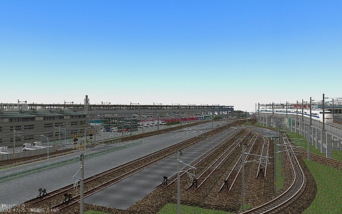 Tomix改造レイアウトのコンテナ貨物ヤード製作後8