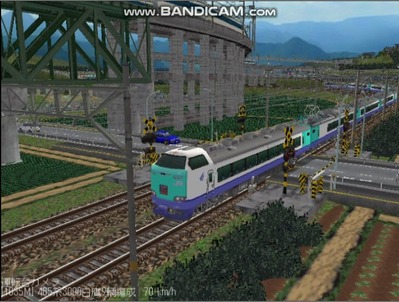 越河レイアウト特急シリーズ24-485系3000番白鷹6