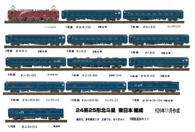 VRM3版24系25形北斗星寝台客車JR東日本1