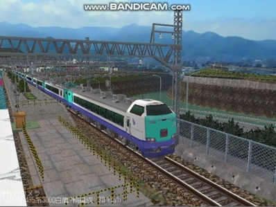 越河レイアウト特急シリーズ24-485系3000番白鷹3