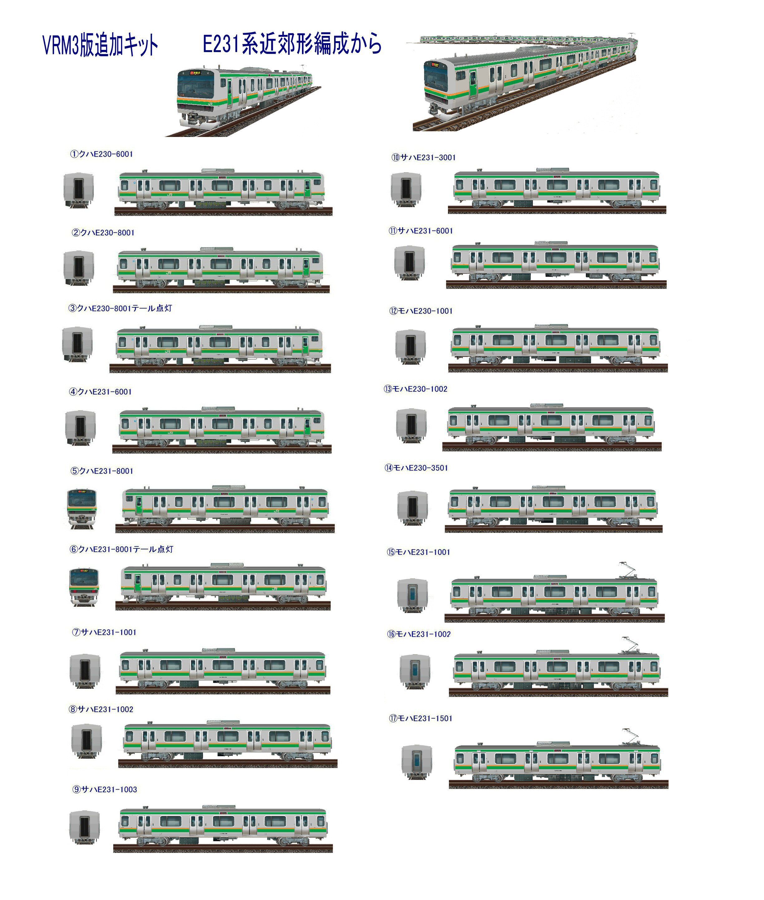 E231系 資料 E231系 近郊型電車10両編成から : 新VRM3☆井戸端会議