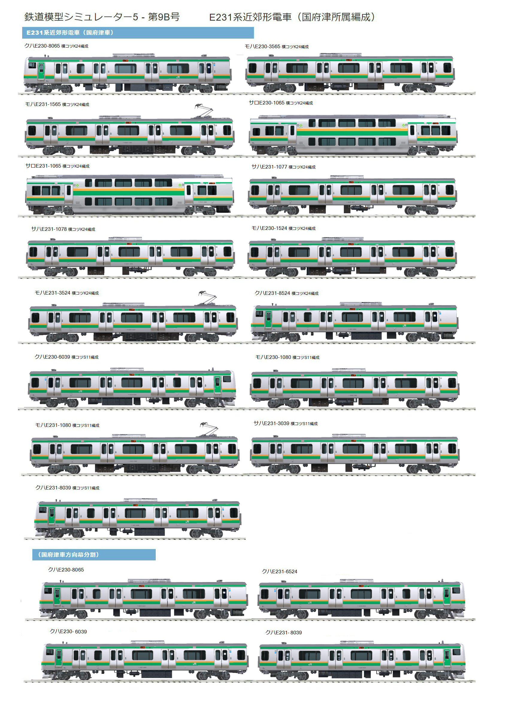 VRM5版E231系近郊形電車から その4 : 新VRM3☆井戸端会議