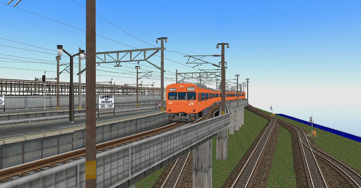 103系低運転台JR大阪環状線オレンジ色 : 新VRM3☆井戸端会議