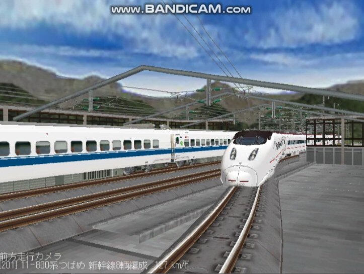 仮想東北本線越河駅レイアウト132 800系つばめ 新vrm3 井戸端会議